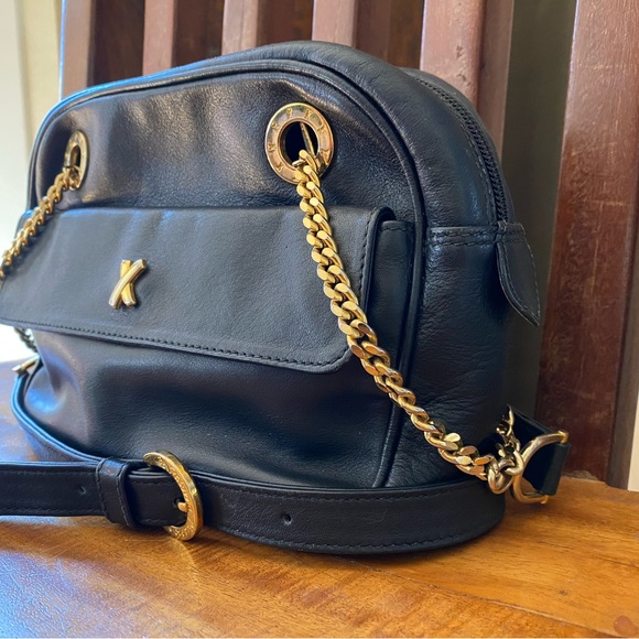 Paloma Picasso Vintage Crossbody Bag Black Leather - Picture 4 of 12